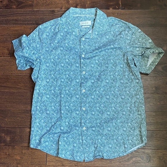 Bugatchi Other - Bugatchi Men's Light Blue Patterned Shirt